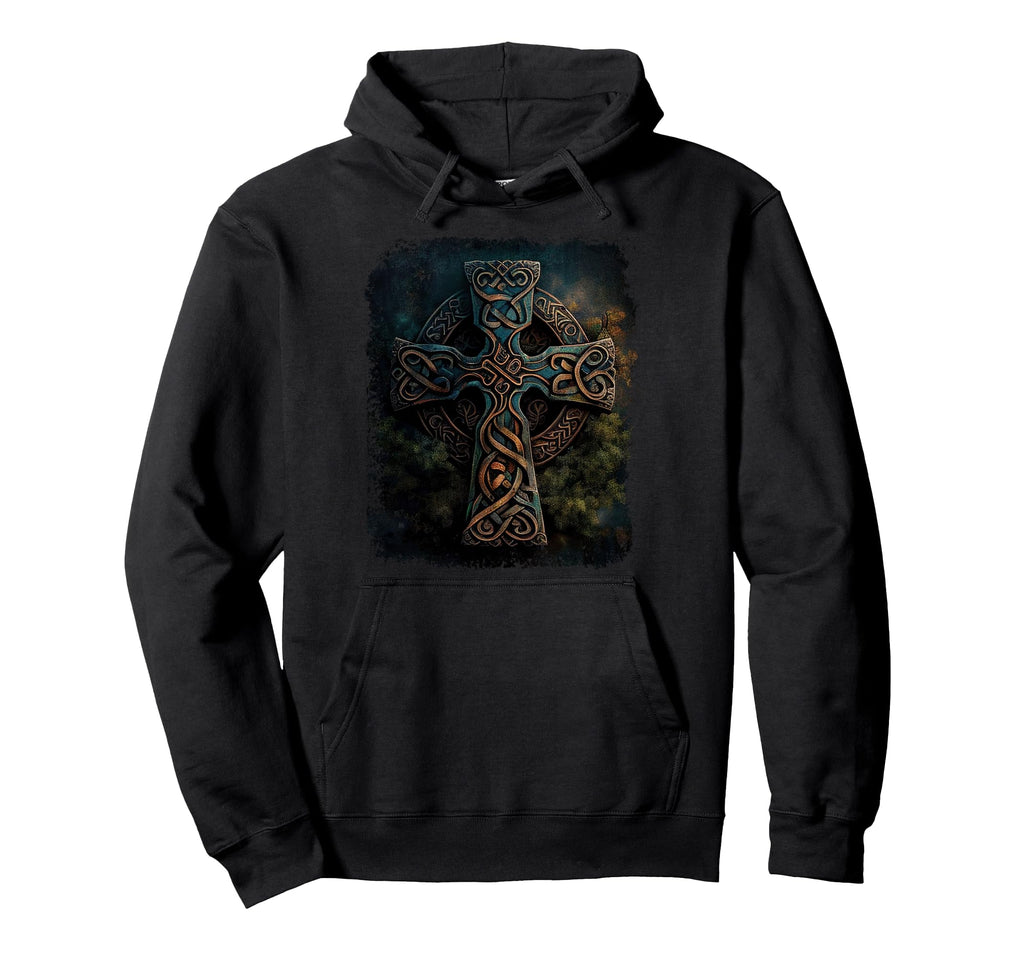 Celtic Cross Celtic Cross Hoodie - Minimalist Print Unisex - T-Shirt, Sweatshirt, Hoodie