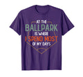 Ballpark Is Where I Spend Most My Days T-Shirt - Unique Graphic for Adults - T-Shirt, Sweatshirt, Hoodie