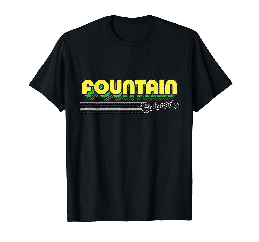 Fountain Colorado Stripes T-Shirt - Trendy Graphic for Adults - T-Shirt, Sweatshirt, Hoodie