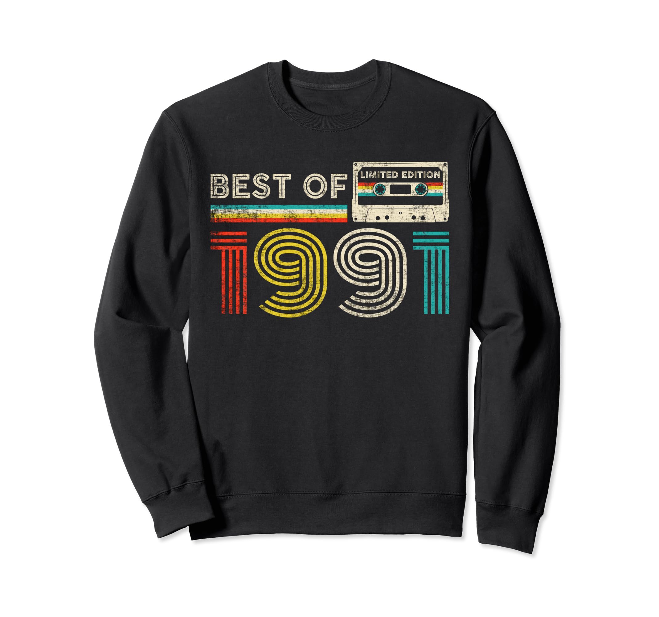 Best 1991 Birthday 1991 Cassette Tape Sweatshirt - Trendy Graphic Unisex - T-Shirt, Sweatshirt, Hoodie
