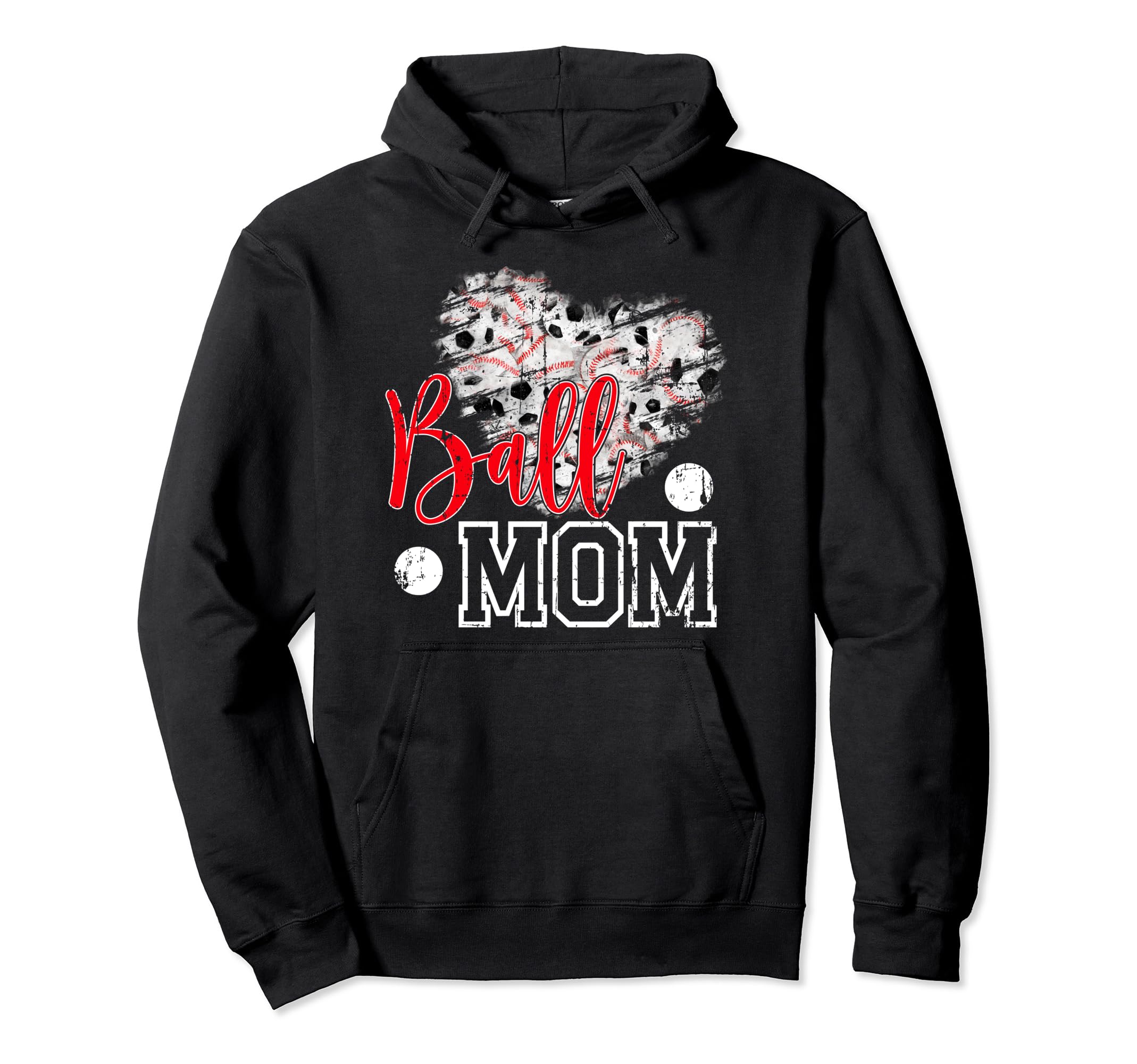 Ball Mom Soccer Baseball Mom Baseball Hoodie - Custom Art Print Unisex - T-Shirt, Sweatshirt, Hoodie