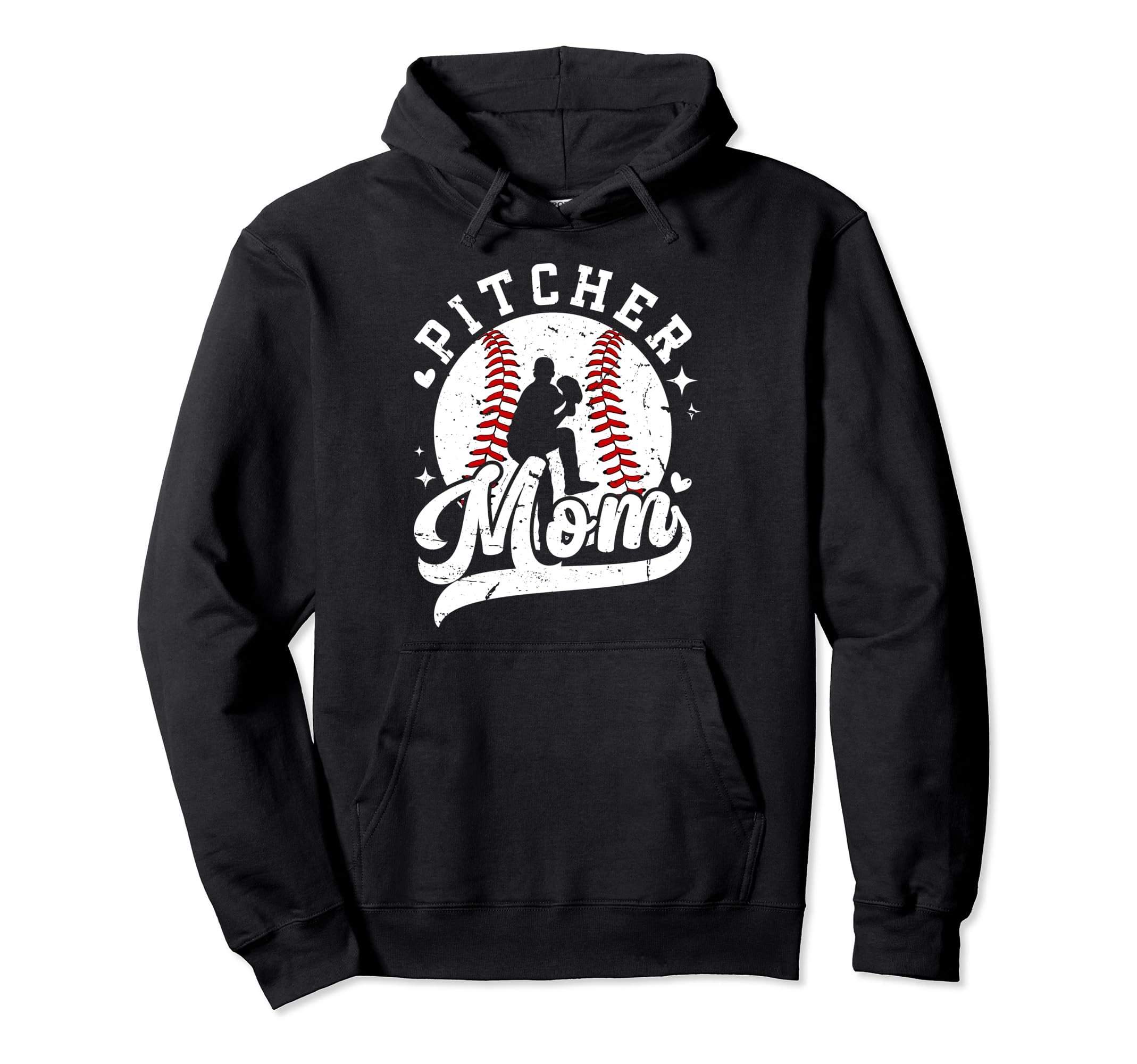 Baseball Pitcher Mom Baseball Pitcher Hoodie - Trendy Graphic for Adults - T-Shirt, Sweatshirt, Hoodie