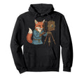 Photographer Fox Capturing Moments Hoodie - Aesthetic Graphic for Adults - T-Shirt, Sweatshirt, Hoodie