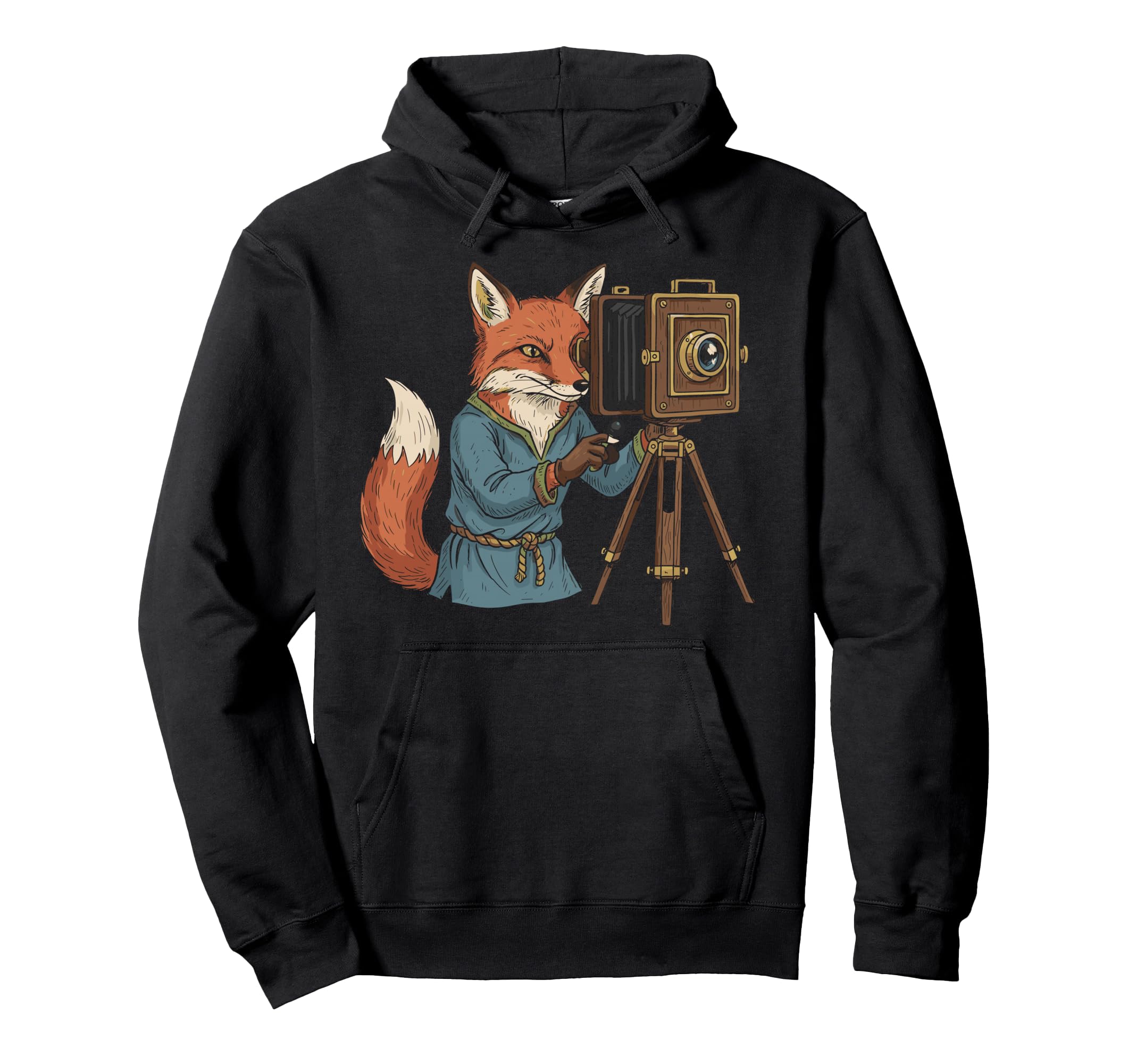 Photographer Fox Capturing Moments Hoodie - Aesthetic Graphic for Adults - T-Shirt, Sweatshirt, Hoodie
