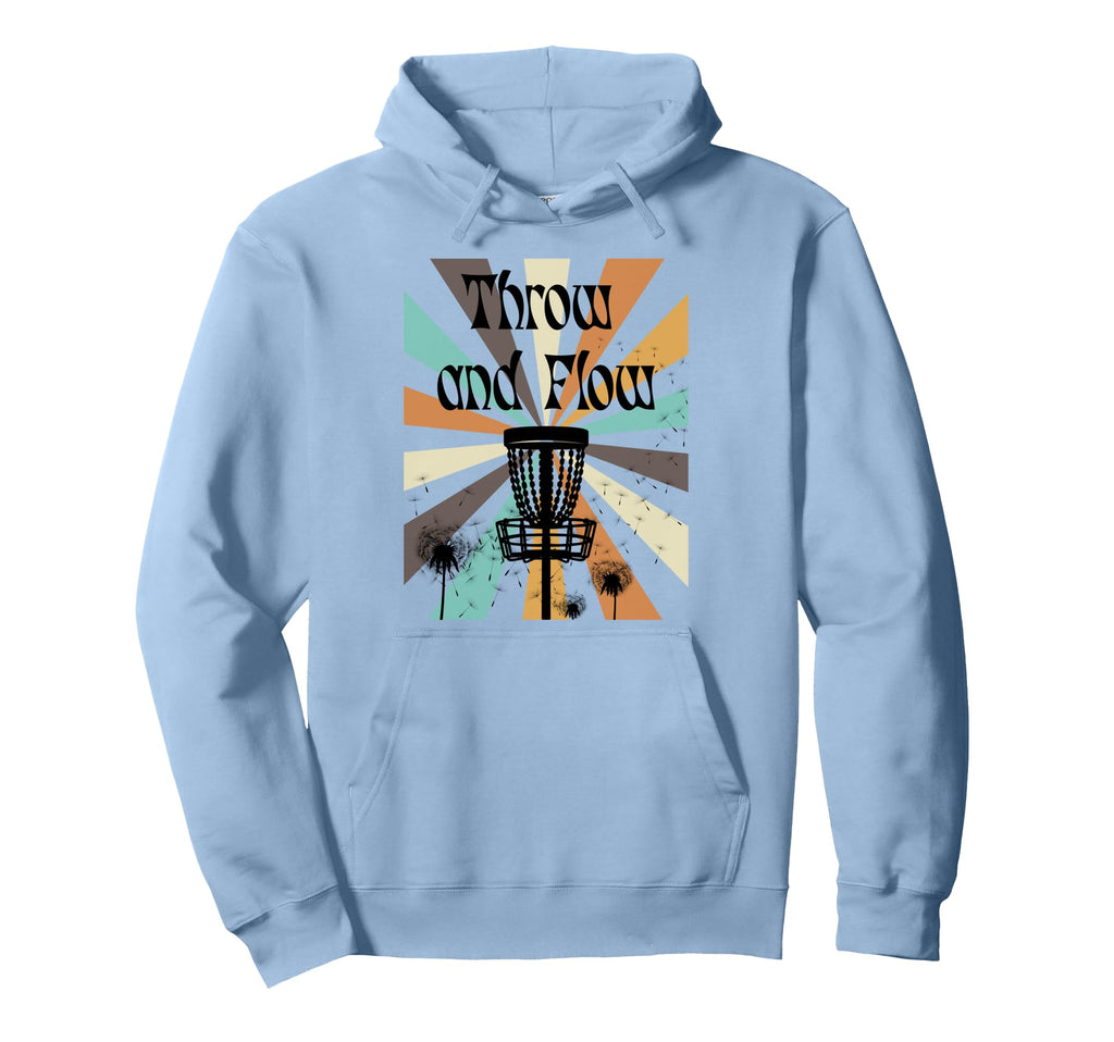 Throw And Flow Disc Golf Boho Nature Hoodie - Aesthetic Graphic Unisex - T-Shirt, Sweatshirt, Hoodie