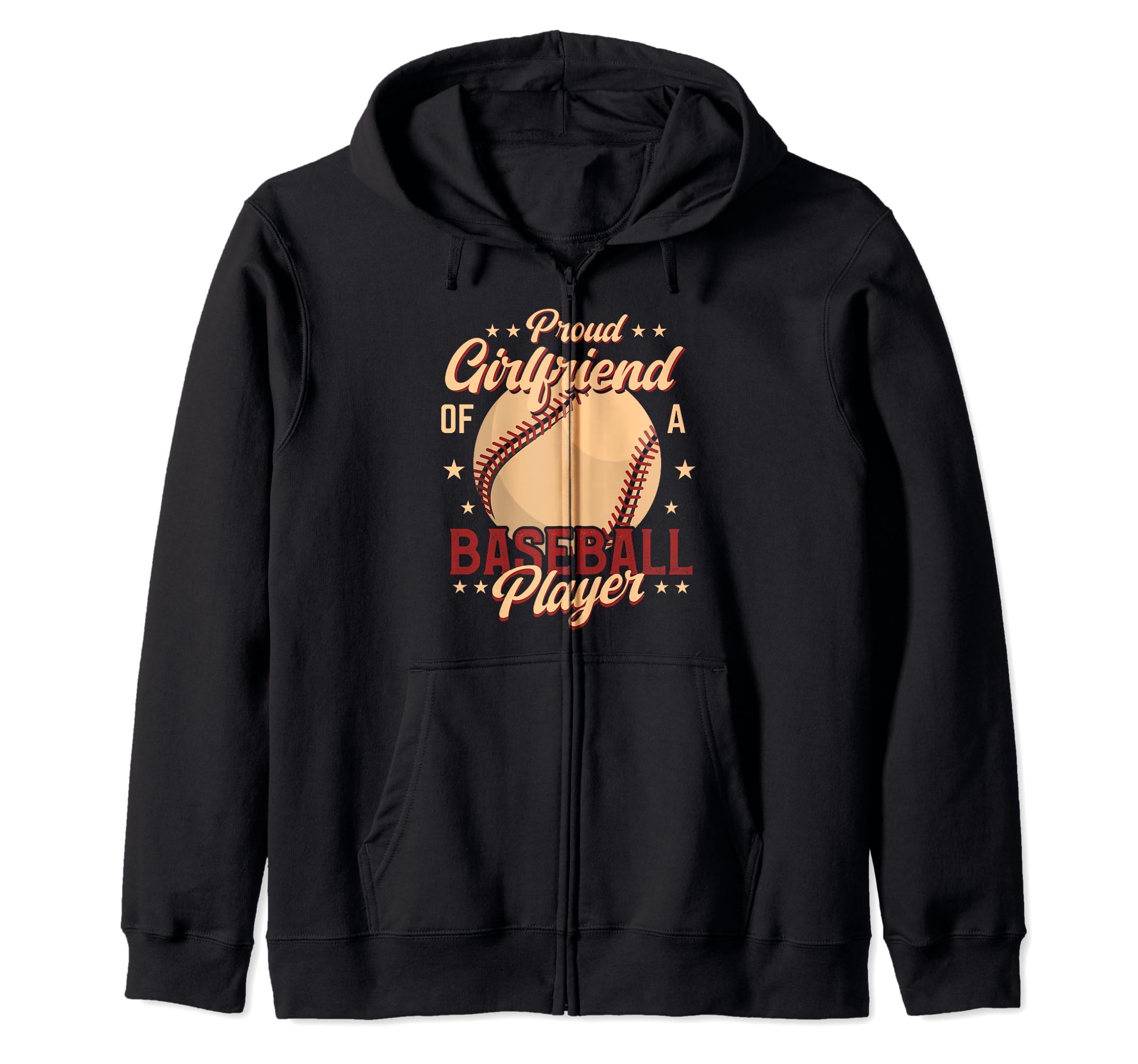 Proud Girlfriend Baseball Lovers Tees Hoodie - Graphic Print Unisex - T-Shirt, Sweatshirt, Hoodie
