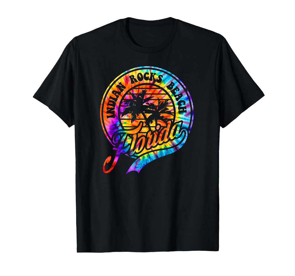 Indian Rocks Beach Florida Tie Dye T-Shirt - Minimalist Print for Adults - T-Shirt, Sweatshirt, Hoodie