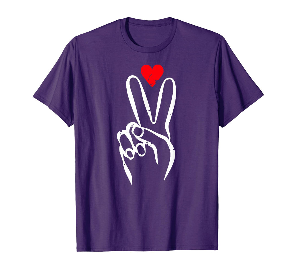 Peace And Love Novelty Message T-Shirt - Fun Novelty Design Unisex - T-Shirt, Sweatshirt, Hoodie