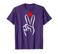 Peace And Love Novelty Message T-Shirt - Fun Novelty Design Unisex - T-Shirt, Sweatshirt, Hoodie