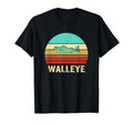 Sunset Walleye T-Shirt - Trendy Graphic for Adults - T-Shirt, Sweatshirt, Hoodie