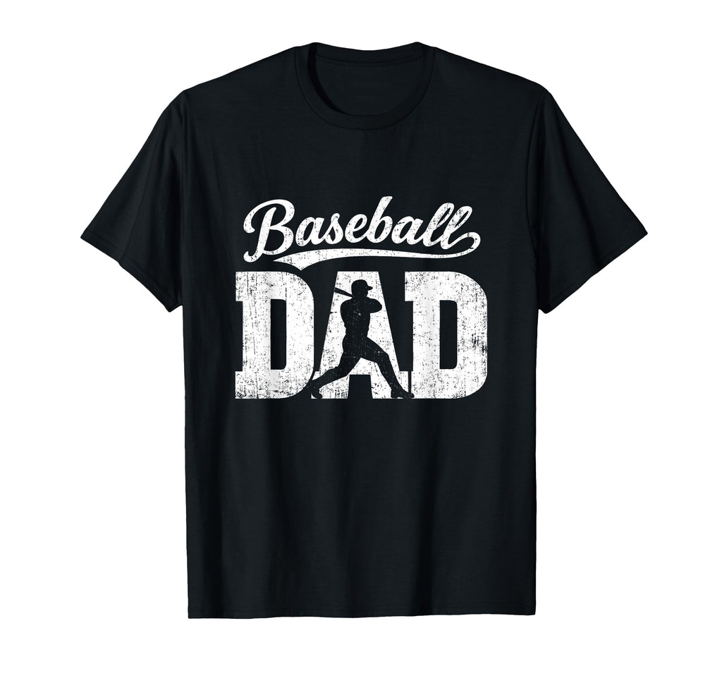 Baseball Dad Silhouette Player Bold T-Shirt - Trendy Graphic Men Women - T-Shirt, Sweatshirt, Hoodie