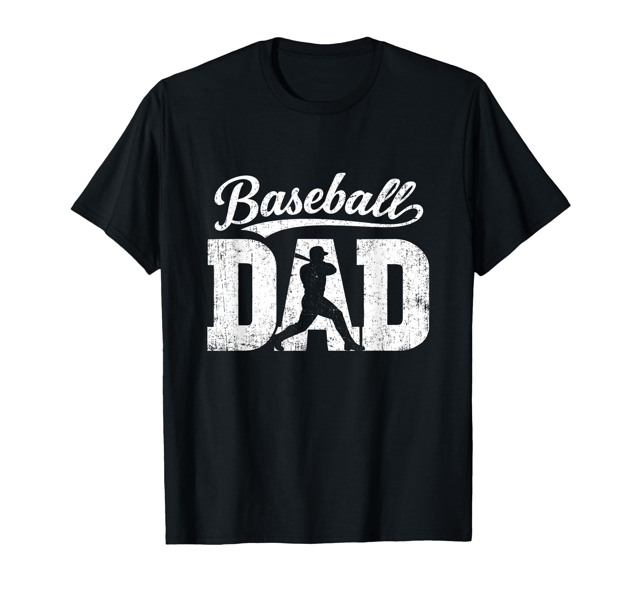 Baseball Dad Silhouette Player Bold T-Shirt - Trendy Graphic Men Women - T-Shirt, Sweatshirt, Hoodie