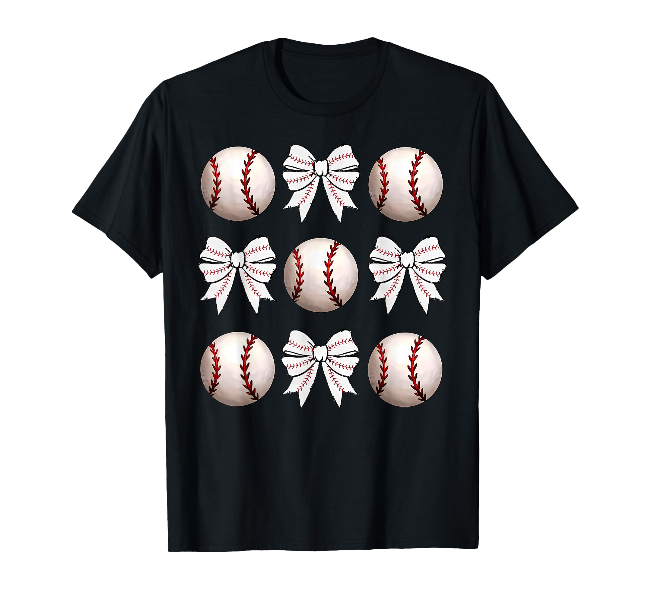 Baseball Coquette Bow Baseball Mama T-Shirt - Trendy Graphic for Adults - T-Shirt, Sweatshirt, Hoodie