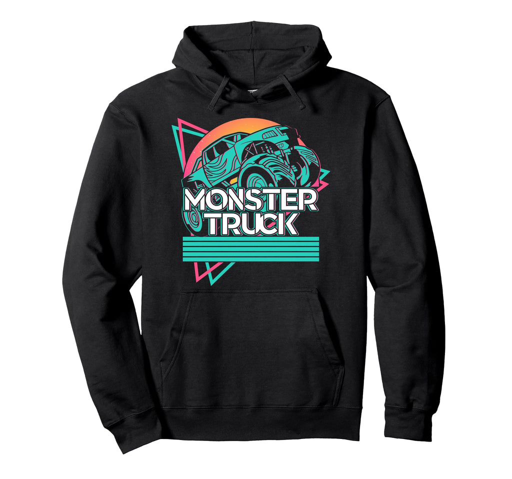 Vaporwave Aesthetic Monster Truck Offroad Hoodie - Minimalist Print Unisex - T-Shirt, Sweatshirt, Hoodie
