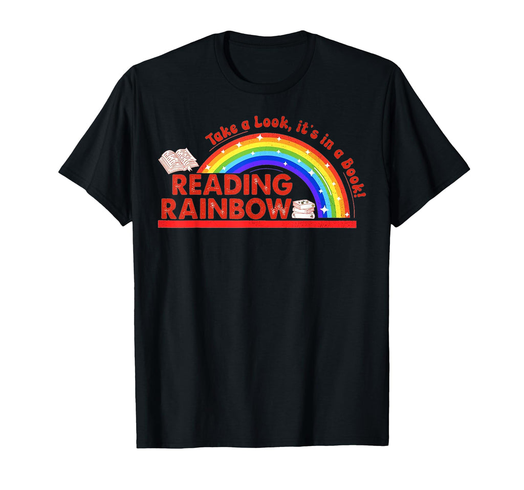 Rainbow Take Its Book Reading Bookworm T-Shirt - Trendy Graphic for Adults - T-Shirt, Sweatshirt, Hoodie