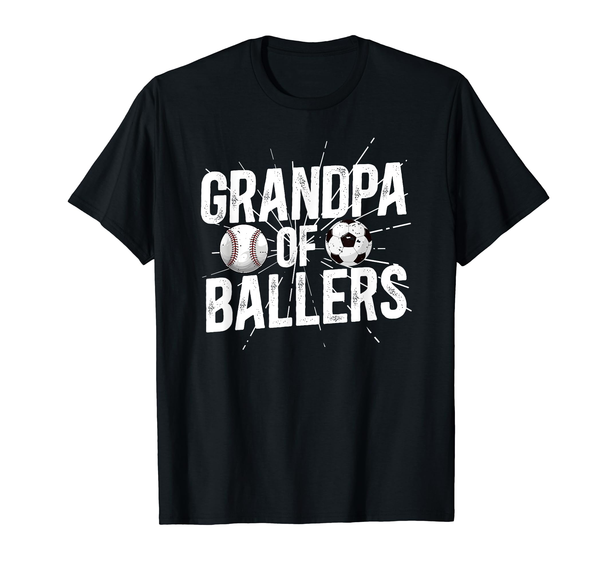 Grandpa Ballers Proud Soccer T-Shirt - Fun Novelty Design for Adults - T-Shirt, Sweatshirt, Hoodie