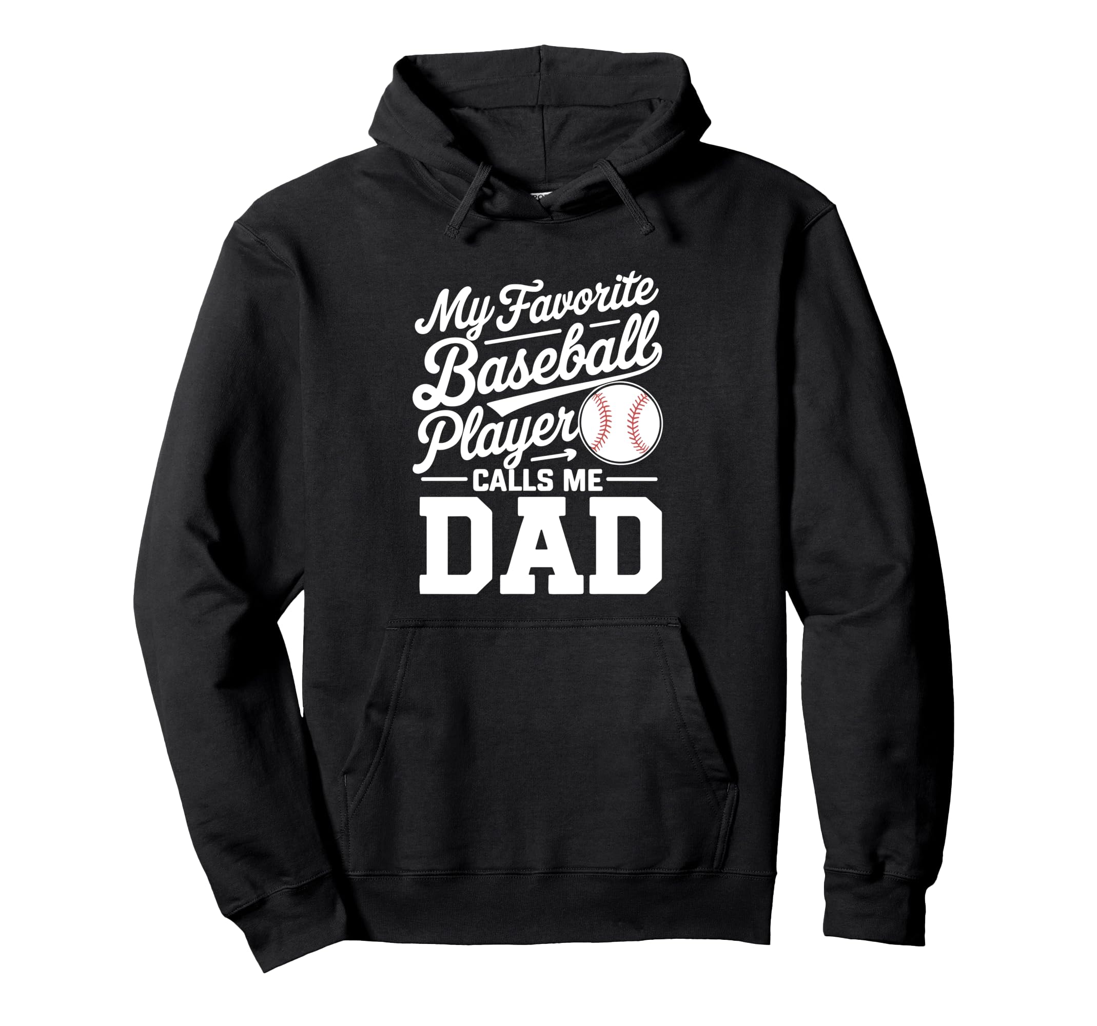 Baseball Dad My Favorite Baseball Player Hoodie - Minimalist Print Unisex - T-Shirt, Sweatshirt, Hoodie