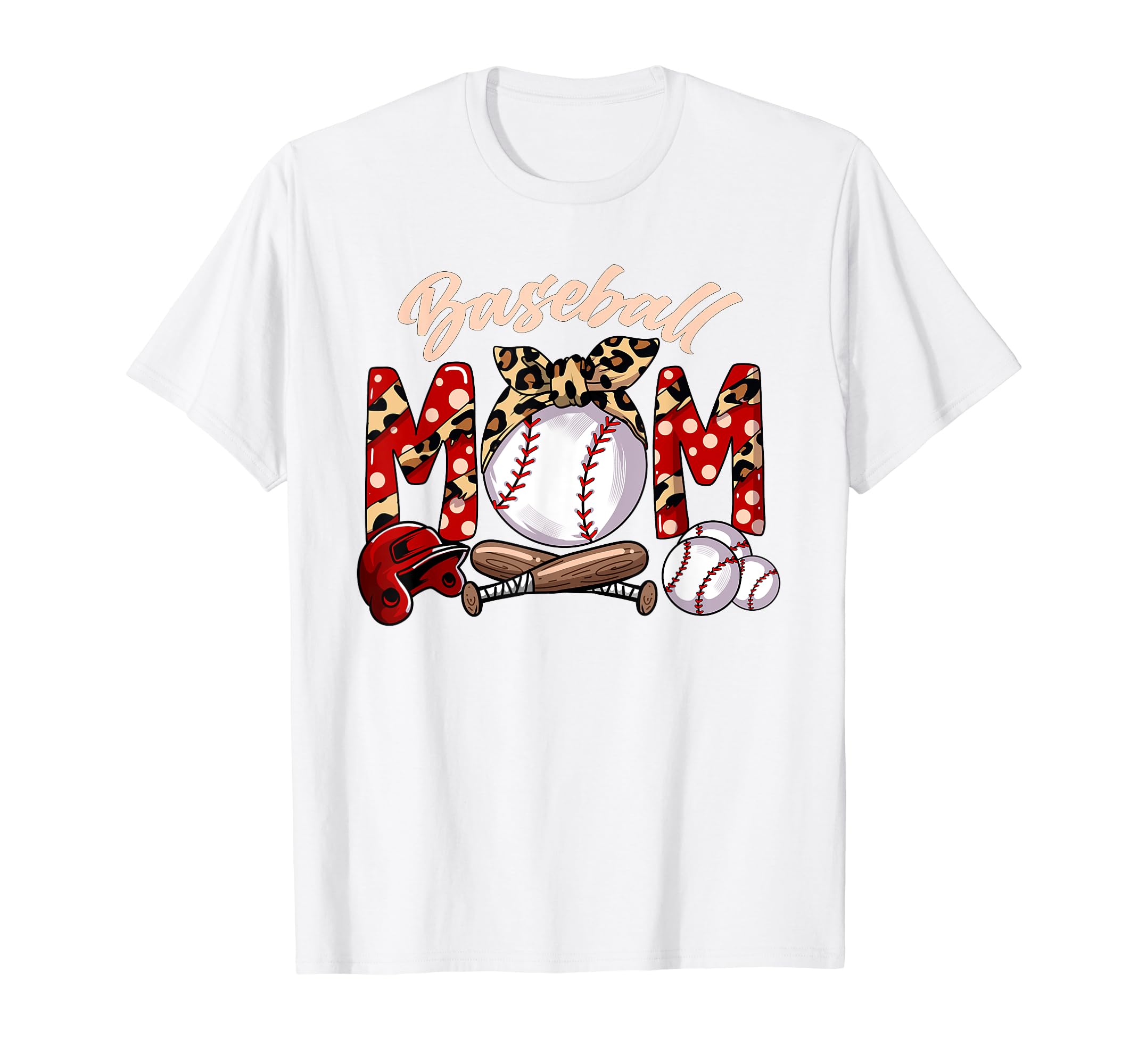 Baseball Helmet Baseball Bat Glove Mom T-Shirt - Unique Graphic Unisex - T-Shirt, Sweatshirt, Hoodie