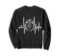 Womens Funny Camera Heartbeat Sweatshirt - Aesthetic Graphic for Adults - T-Shirt, Sweatshirt, Hoodie
