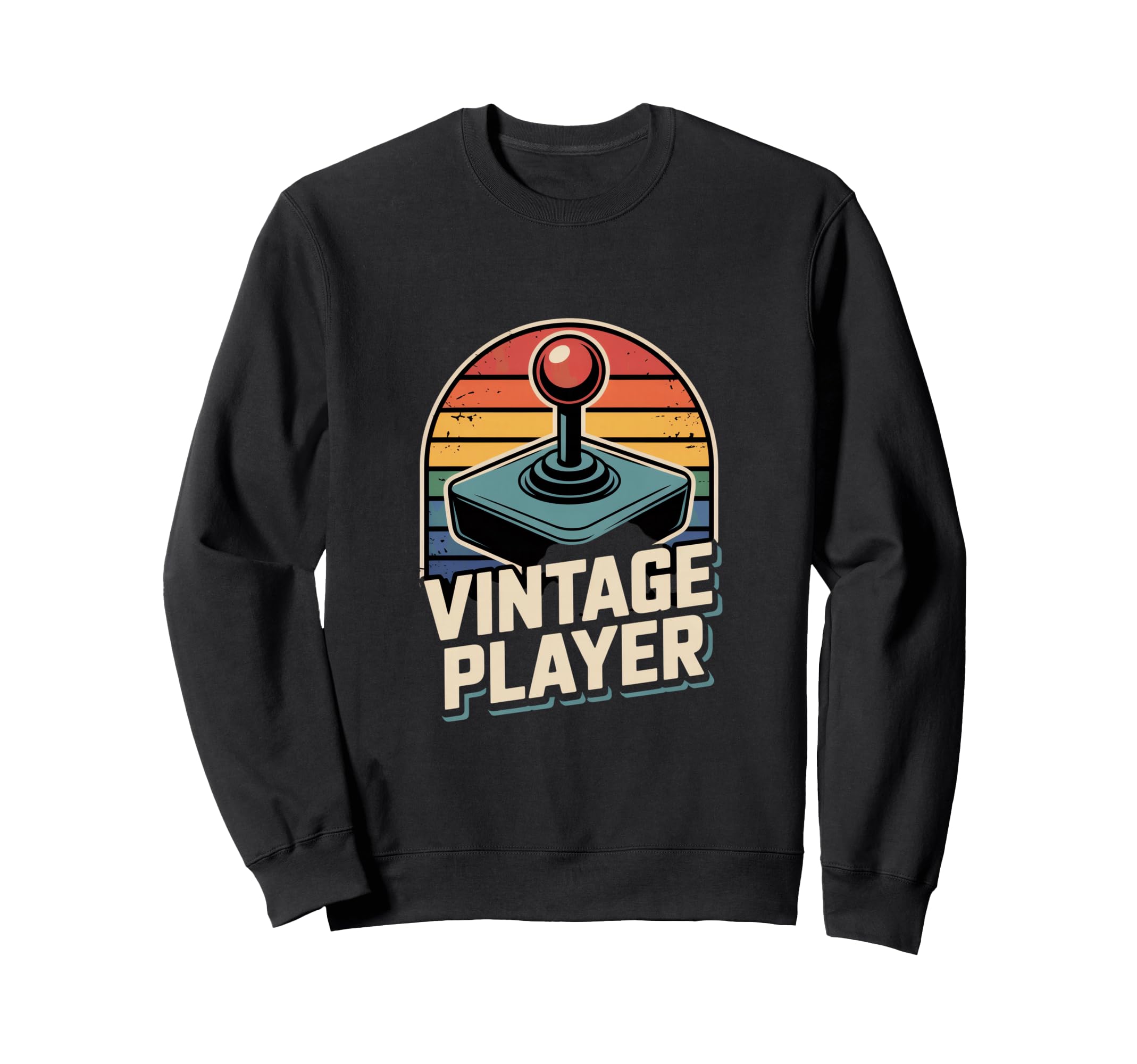 Player Arcade Joystick Old School Sweatshirt - Trendy Graphic for Adults - T-Shirt, Sweatshirt, Hoodie