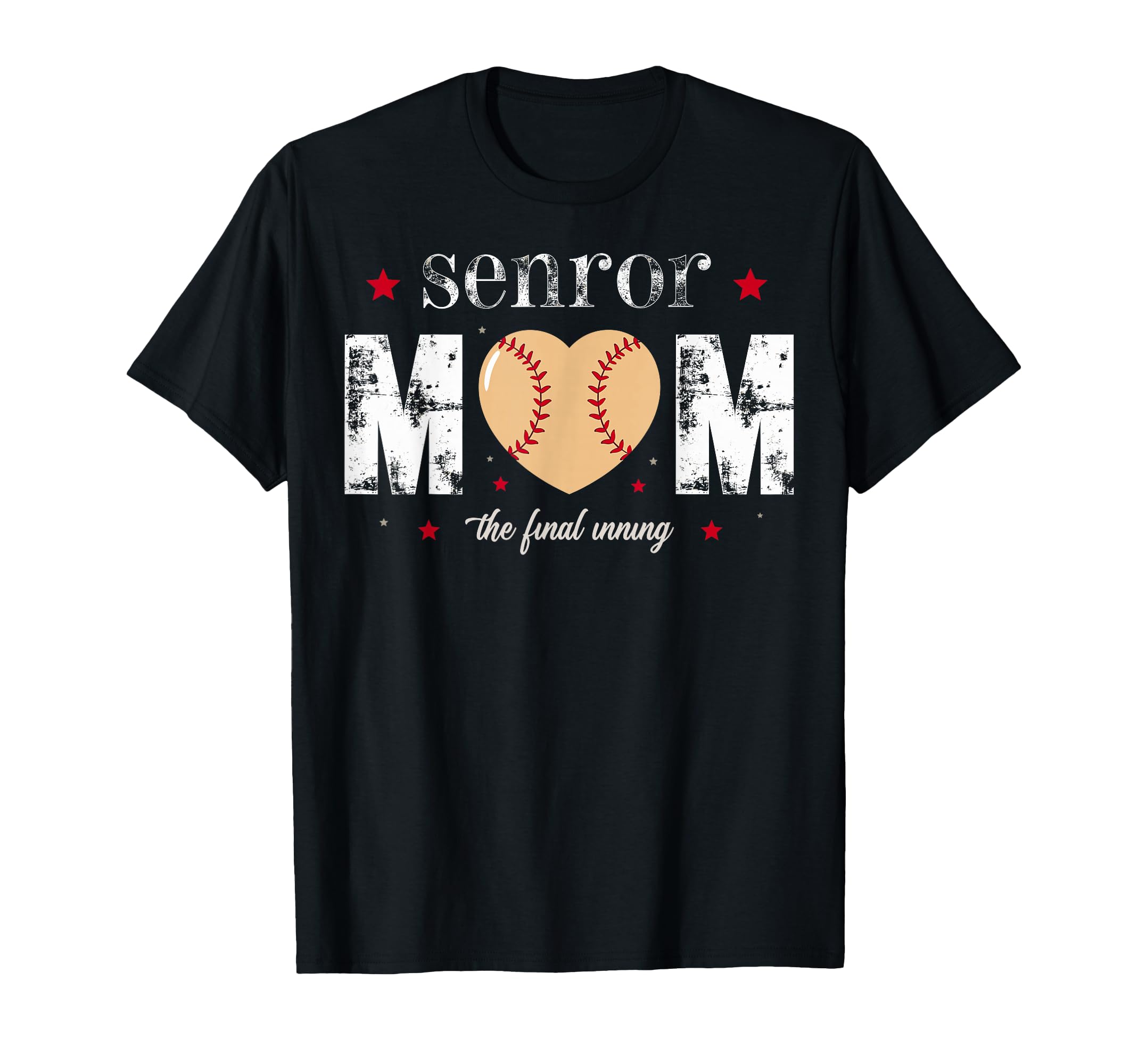 Baseball Senior Mom 2026 Final Inning T-Shirt - Custom Art Print Men Women - T-Shirt, Sweatshirt, Hoodie