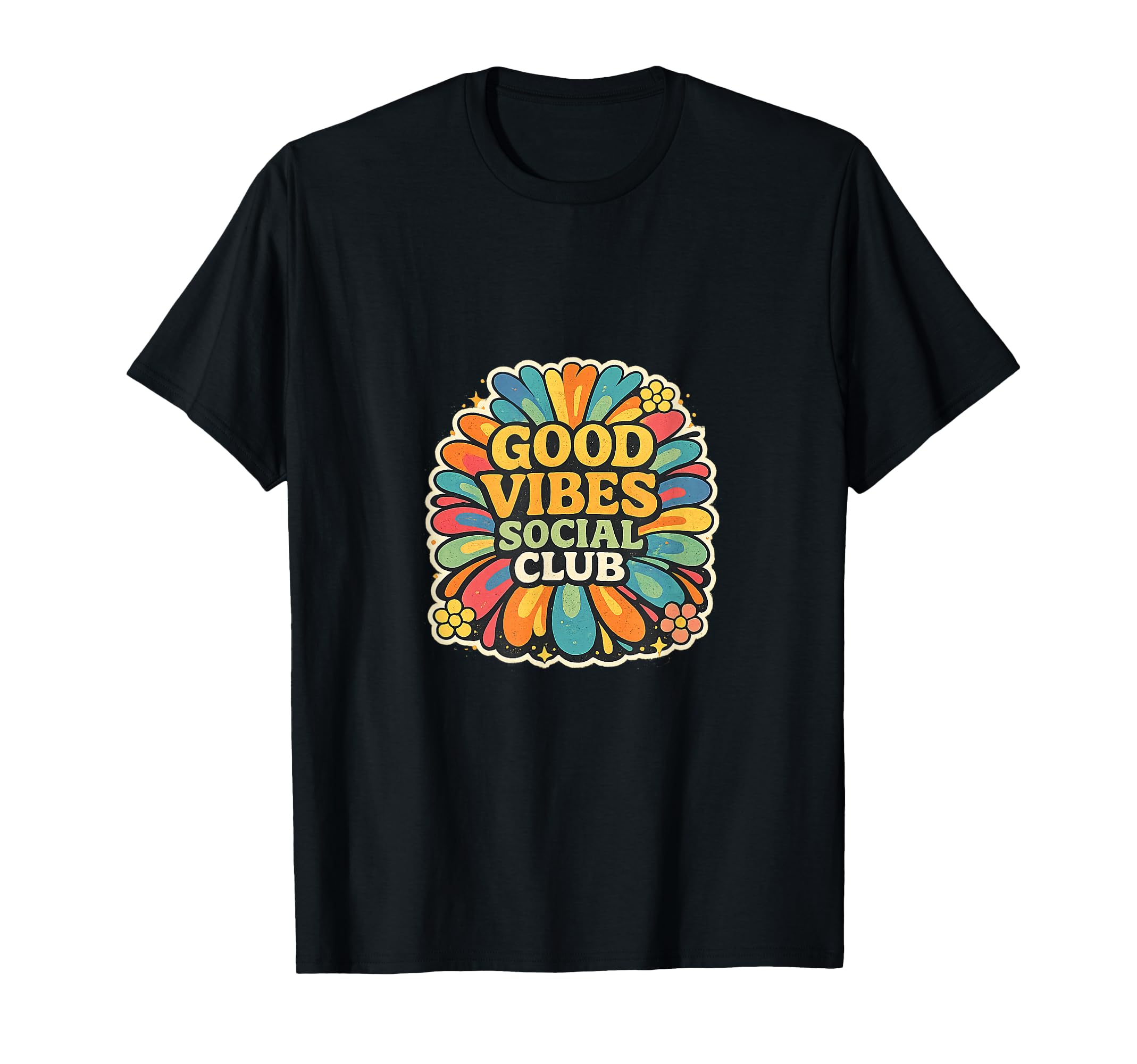 Good Vibes Social Club 70S T-Shirt - Casual Everyday Wear for Adults - T-Shirt, Sweatshirt, Hoodie