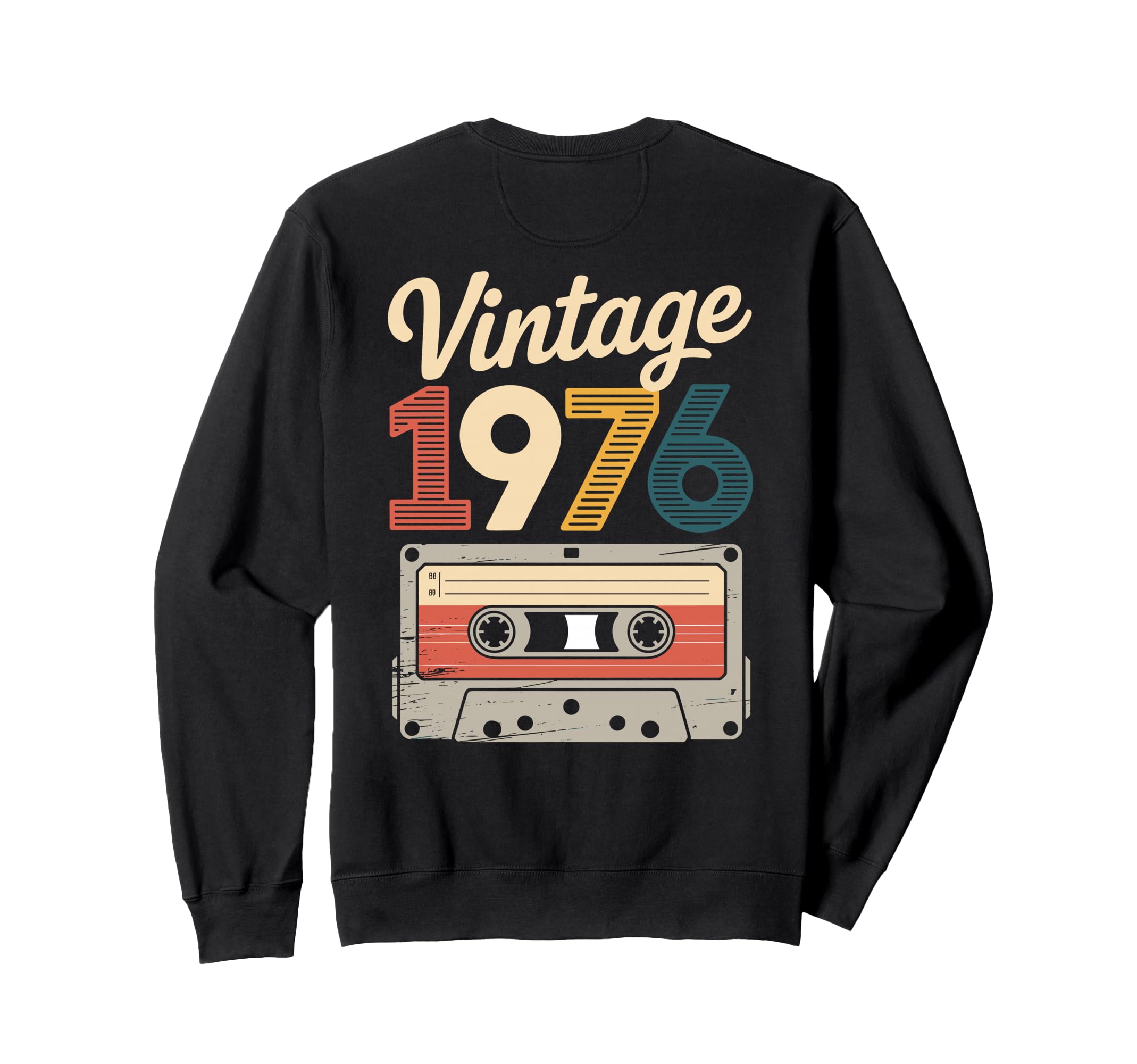 Born 1976 Cassette Tape 50Th Sweatshirt - Custom Art Print Men Women - T-Shirt, Sweatshirt, Hoodie