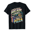 Weekend Forecast Arcade Gamer Pizza T-Shirt - Minimalist Print for Adults - T-Shirt, Sweatshirt, Hoodie