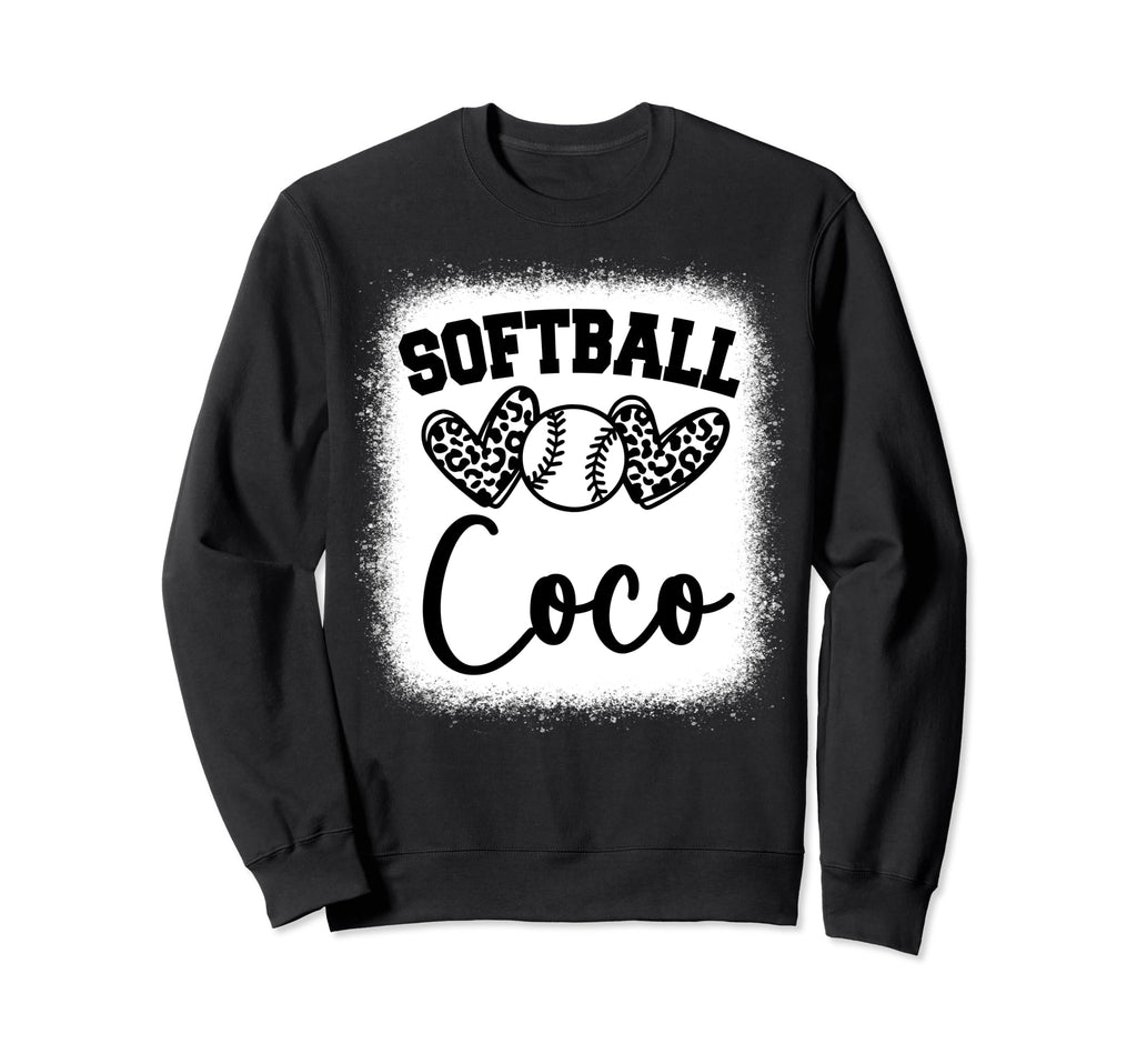 Personalized Baseball Heart Coco Sweatshirt - Minimalist Print for Adults - T-Shirt, Sweatshirt, Hoodie