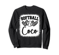 Personalized Baseball Heart Coco Sweatshirt - Minimalist Print for Adults - T-Shirt, Sweatshirt, Hoodie