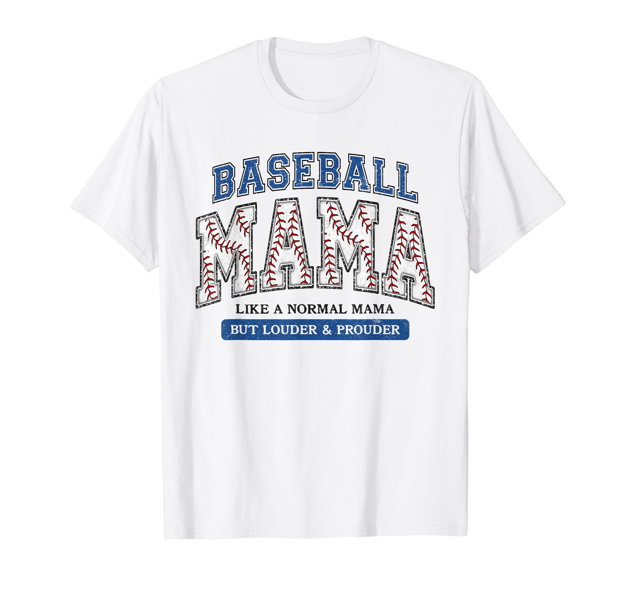 Baseball Mama Blue Like Normal Mama T-Shirt - Custom Art Print for Adults - T-Shirt, Sweatshirt, Hoodie