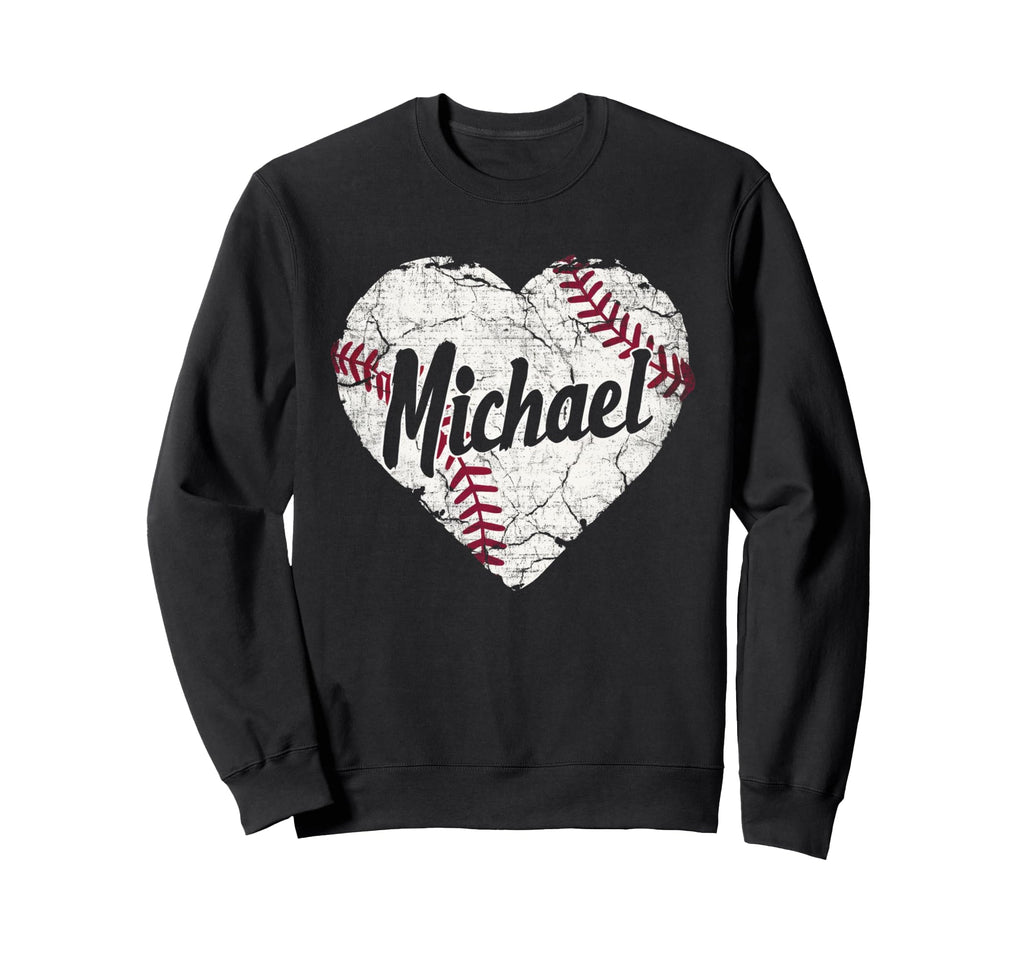 Michael Baseball Personalized Sweatshirt - Aesthetic Graphic for Adults - T-Shirt, Sweatshirt, Hoodie