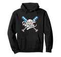 Dugout Mom Tball Ball Baseball Hoodie - Streetwear Style Unisex - T-Shirt, Sweatshirt, Hoodie