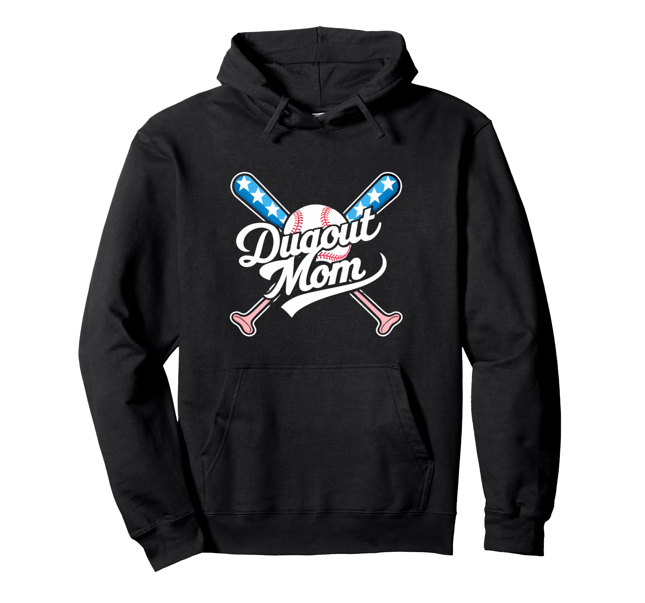 Dugout Mom Tball Ball Baseball Hoodie - Streetwear Style Unisex - T-Shirt, Sweatshirt, Hoodie