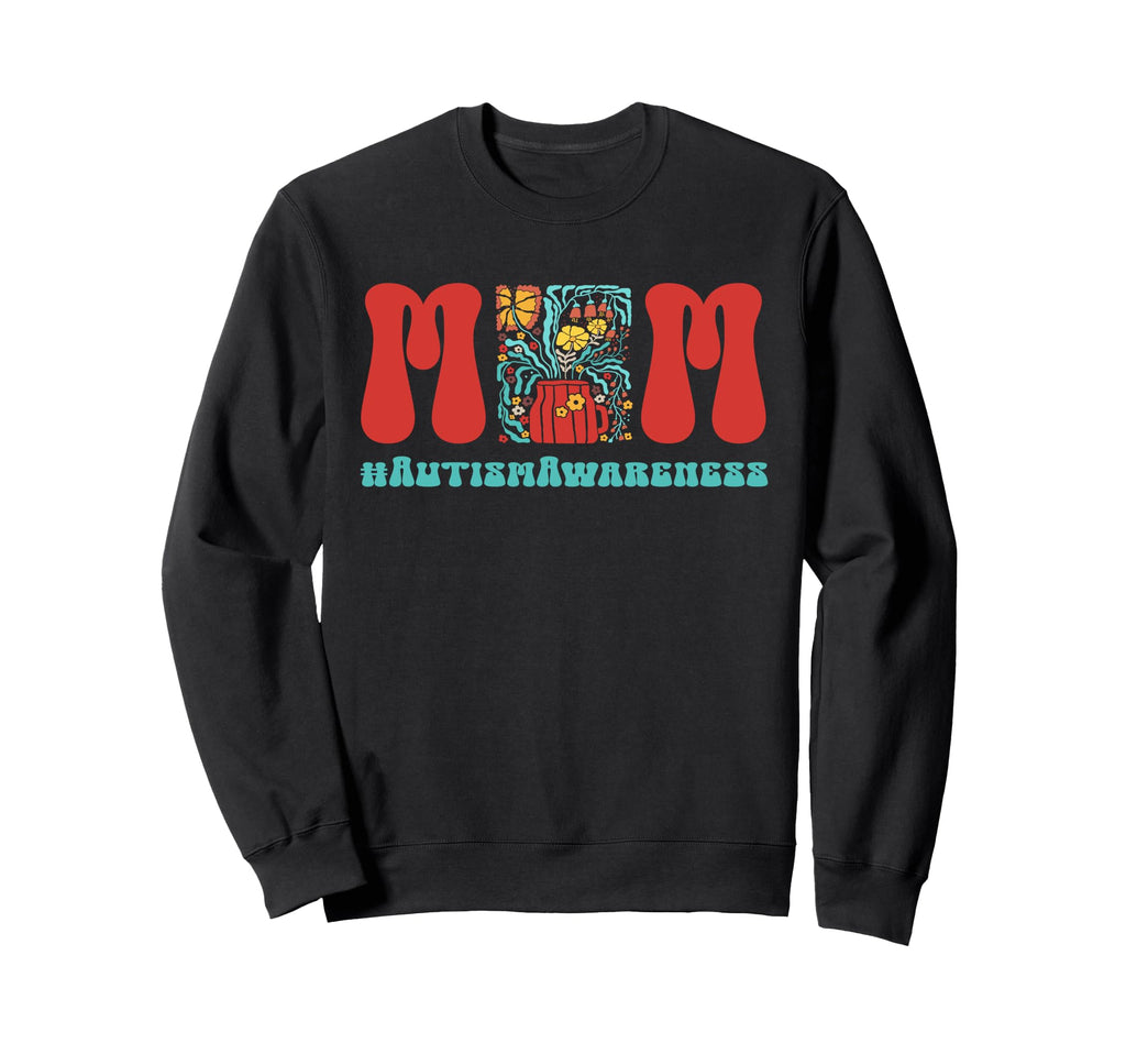 Autism Mom Autism Awareness Boho Sweatshirt - Minimalist Print for Adults - T-Shirt, Sweatshirt, Hoodie
