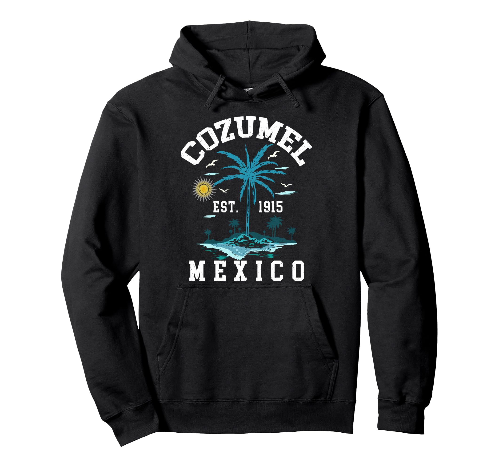 Cozumel Beach Mexico Sunset Hoodie - Aesthetic Graphic Men Women - T-Shirt, Sweatshirt, Hoodie
