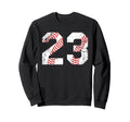 Baseball 23 Jersey Number Sweatshirt - Graphic Print Men Women - T-Shirt, Sweatshirt, Hoodie