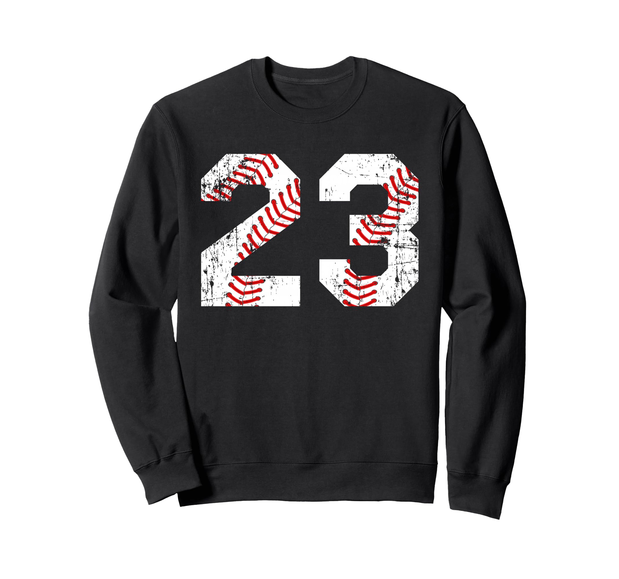 Baseball 23 Jersey Number Sweatshirt - Graphic Print Men Women - T-Shirt, Sweatshirt, Hoodie