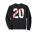 Baseball Mom 20 Jersey Baseball Sweatshirt - Trendy Graphic Unisex - T-Shirt, Sweatshirt, Hoodie