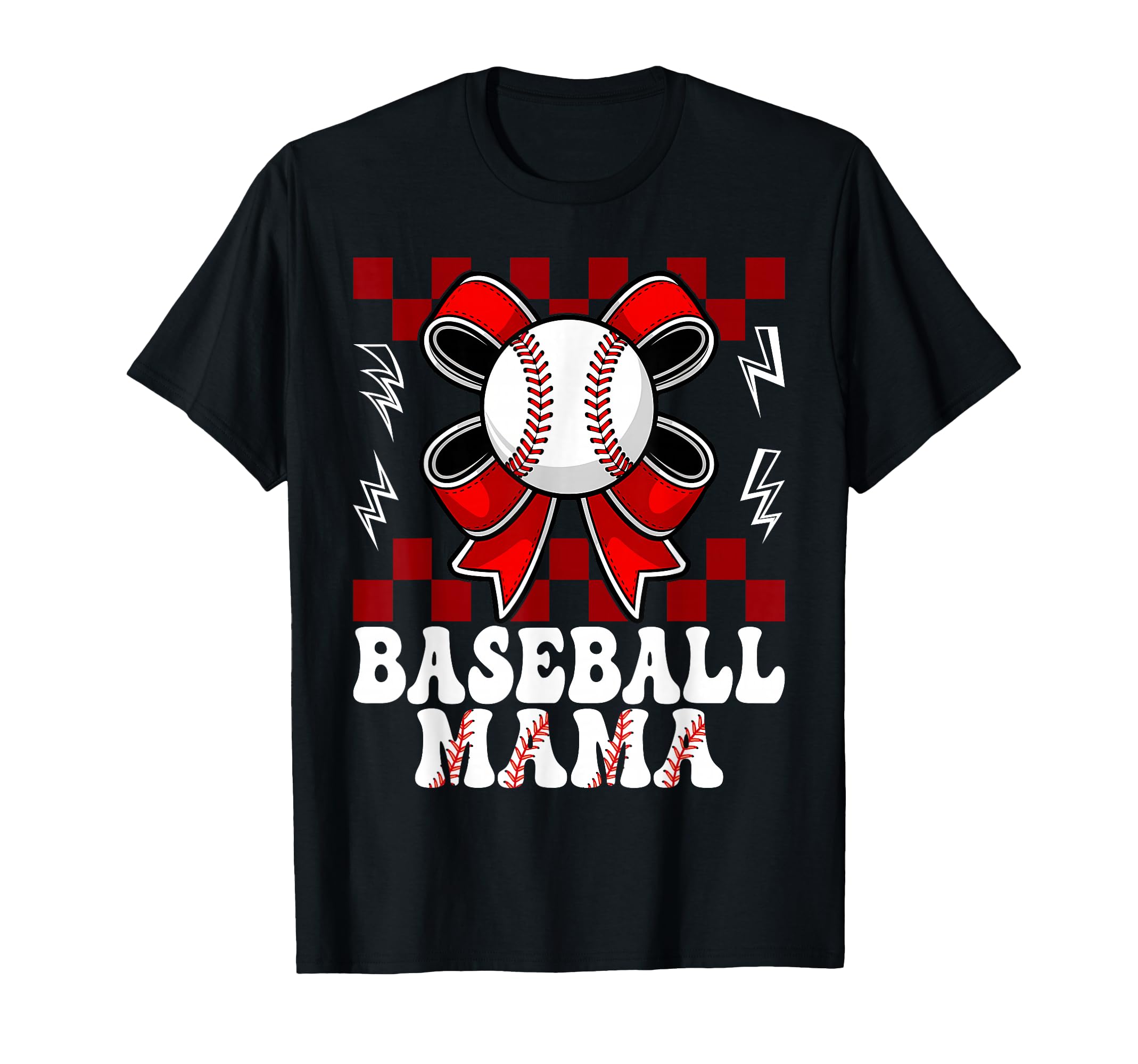 Coquette Bows Baseball Mama Baseball T-Shirt - Aesthetic Graphic Unisex - T-Shirt, Sweatshirt, Hoodie