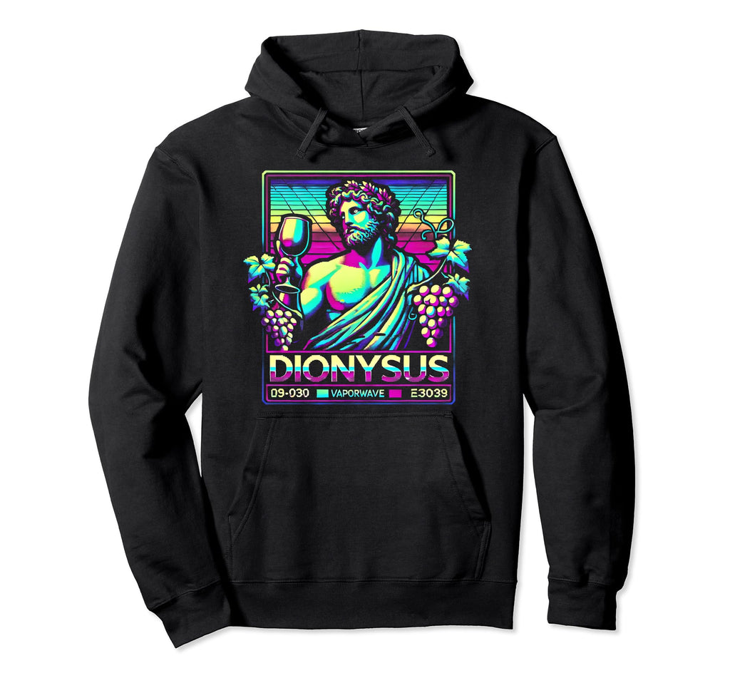 Dionysus Greek Mythology God Vaporwave Hoodie - Graphic Print Unisex - T-Shirt, Sweatshirt, Hoodie