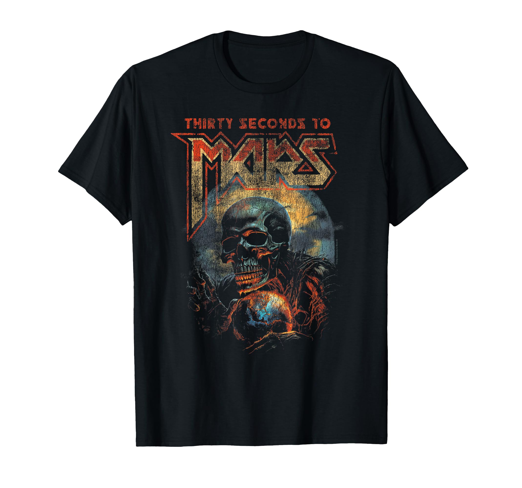 30 Seconds To Mars Skull Earth T-Shirt - Streetwear Style Men Women - T-Shirt, Sweatshirt, Hoodie