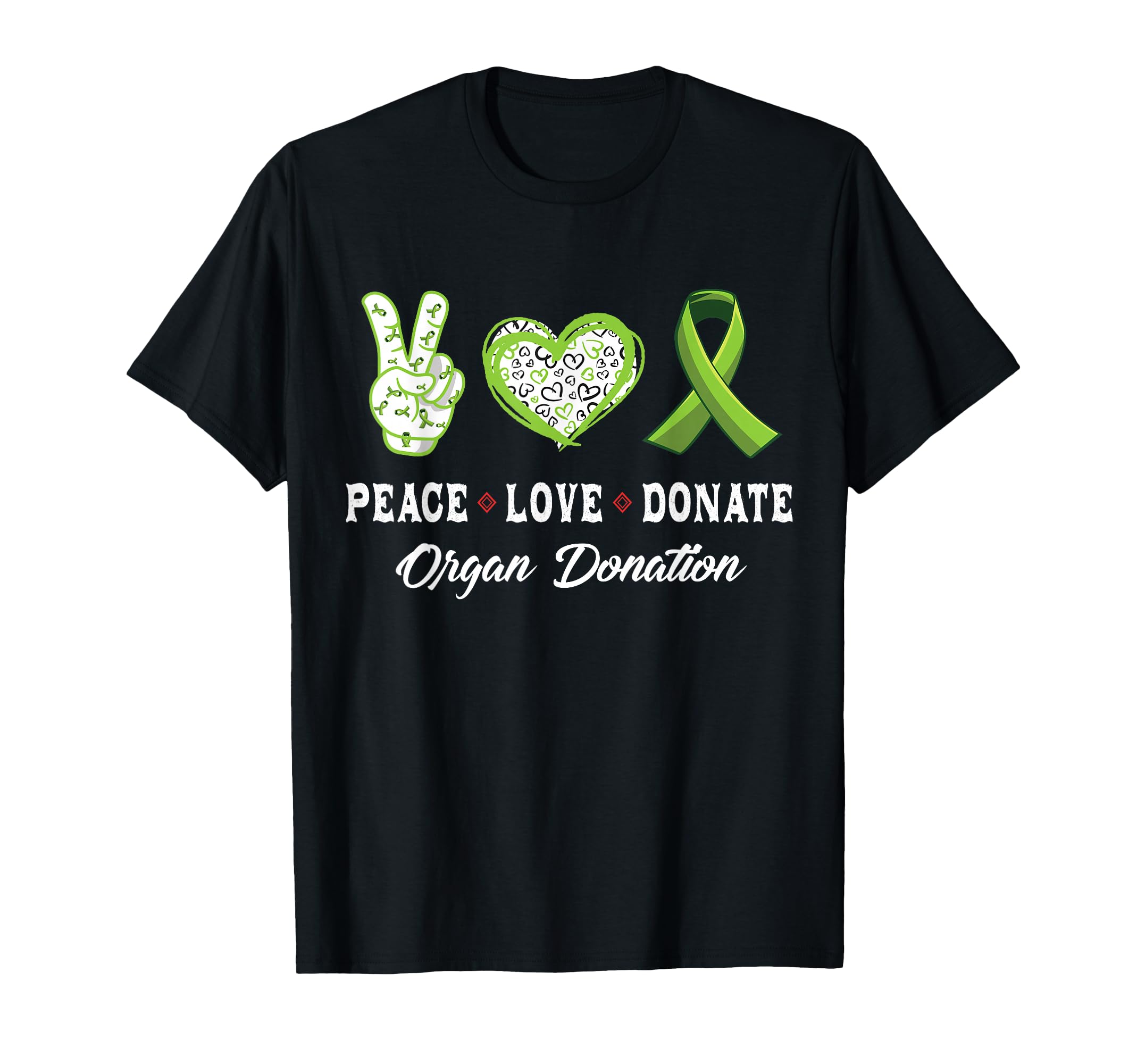 Peace Love Donate Give Someone Life T-Shirt - Custom Art Print Unisex - T-Shirt, Sweatshirt, Hoodie