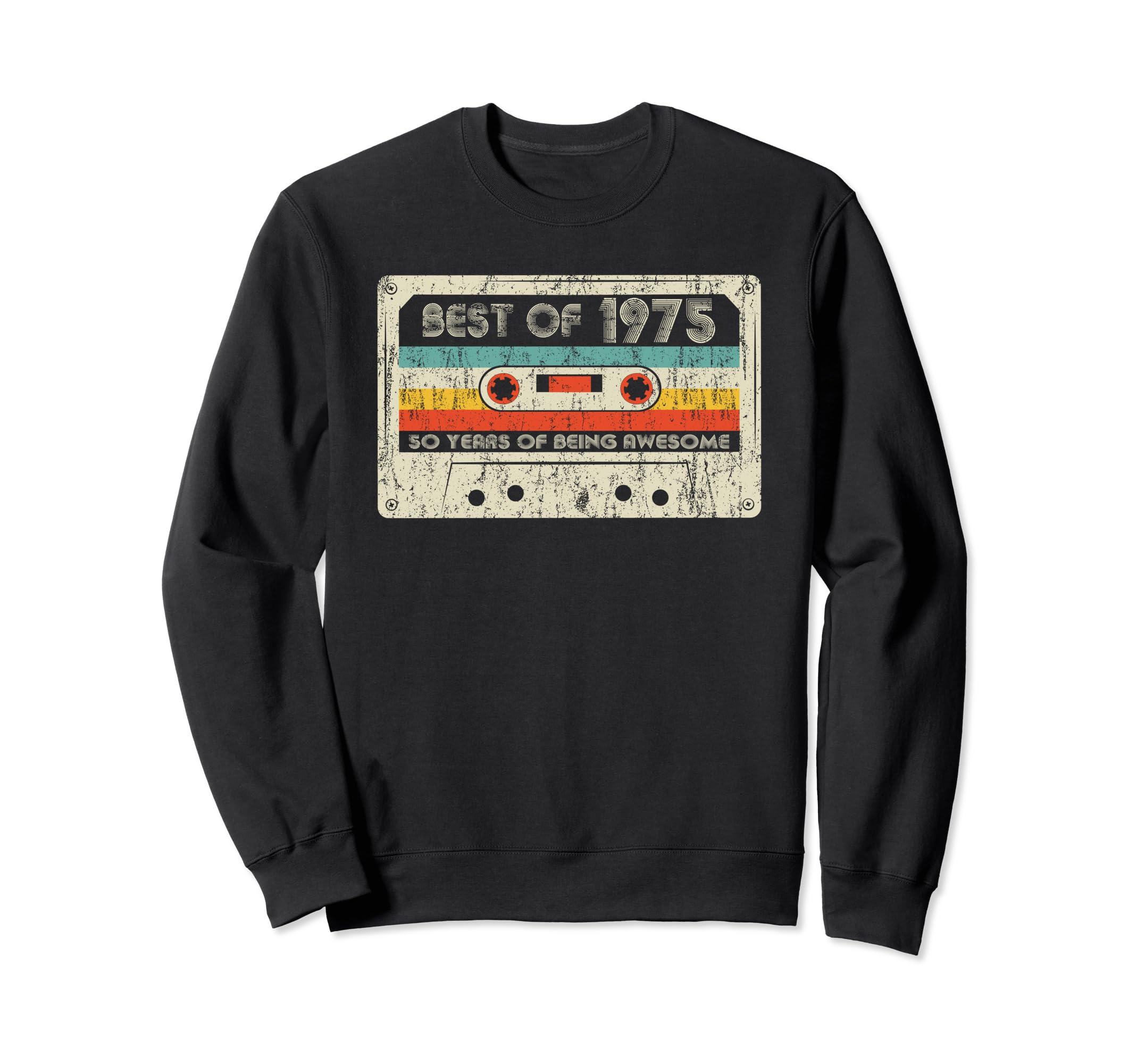 Best 1975 1975 Birthday Cassette Sweatshirt - Streetwear Style for Adults - T-Shirt, Sweatshirt, Hoodie