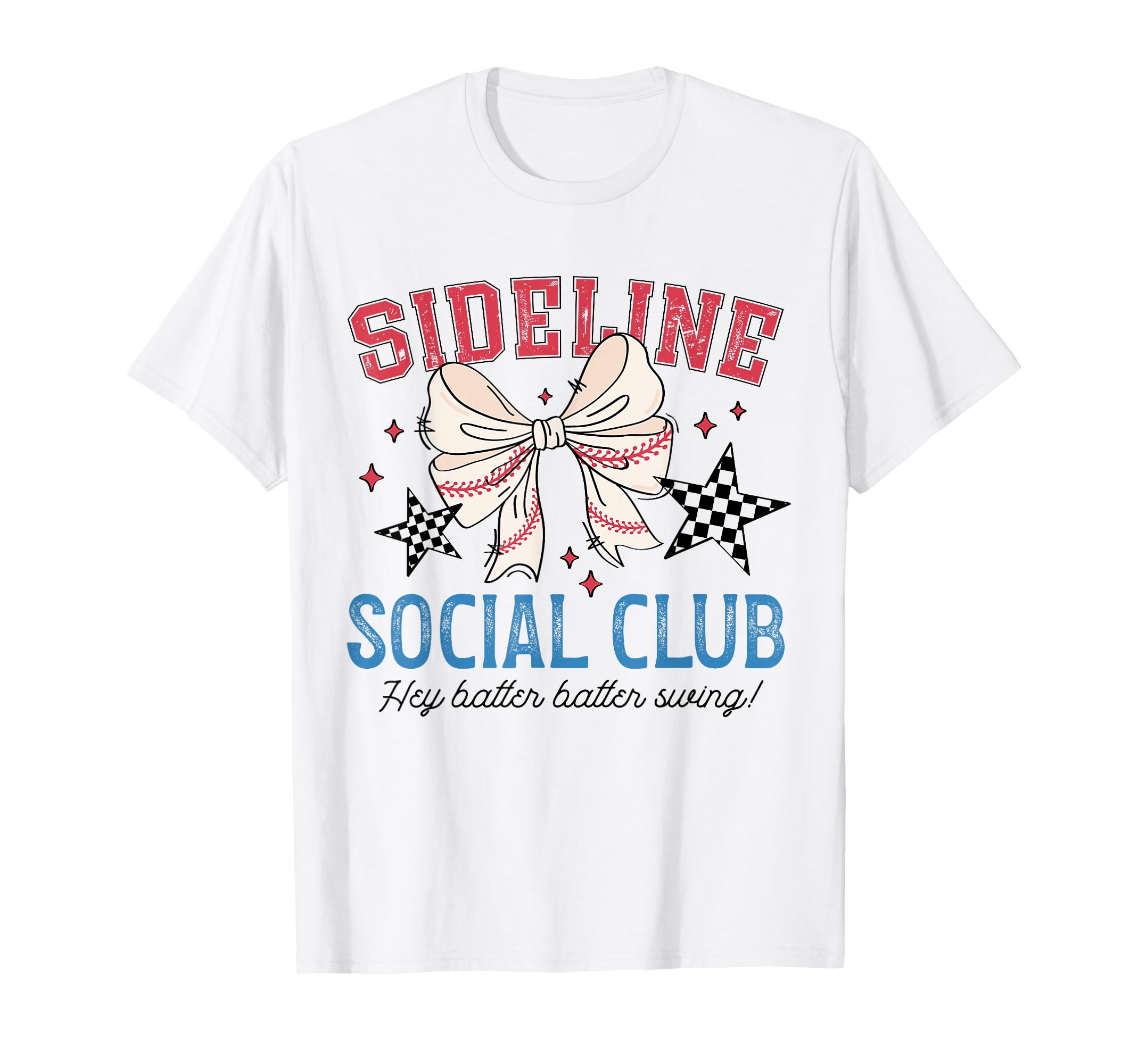 Sideline Social Club Coquette Baseball Fan T-Shirt - Unique Graphic Unisex - T-Shirt, Sweatshirt, Hoodie