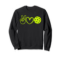 Pickleballer Peace Love Sweatshirt - Fun Novelty Design for Adults - T-Shirt, Sweatshirt, Hoodie