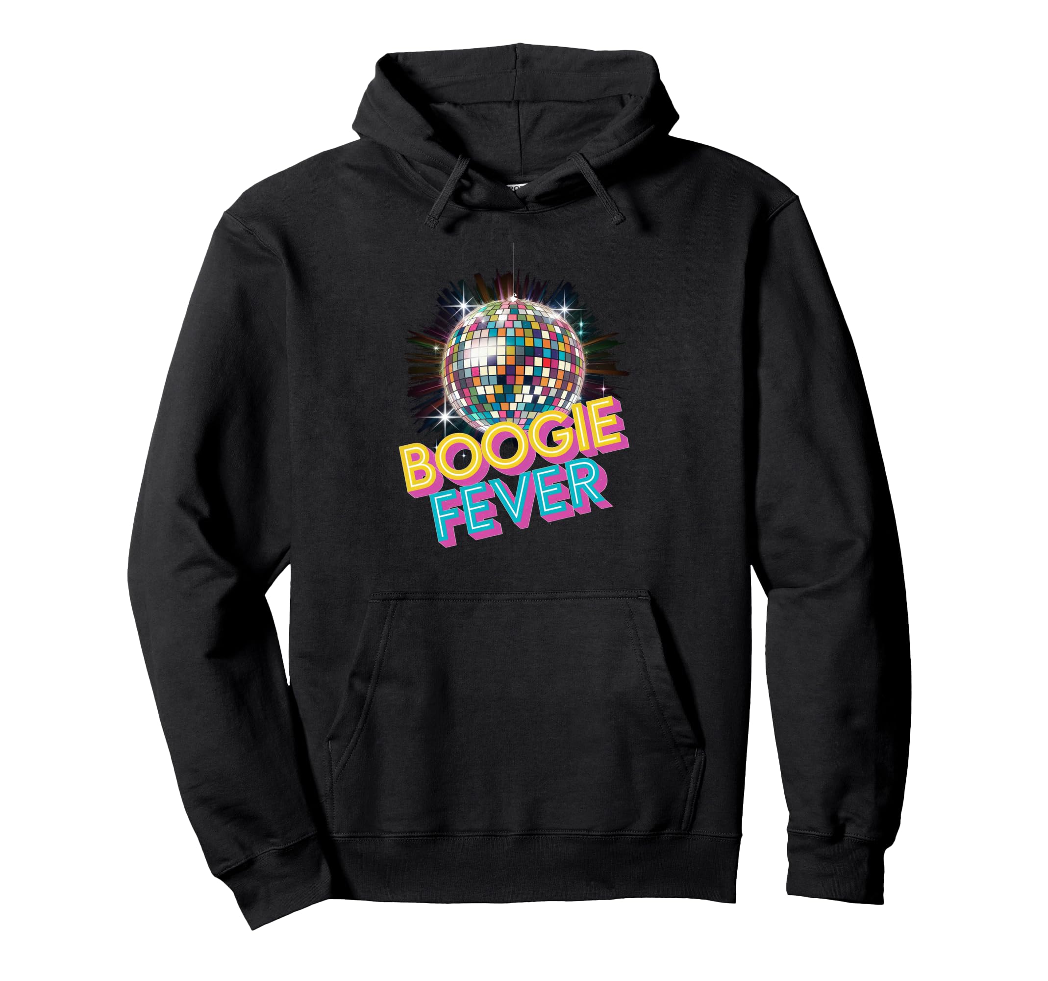 Disco Ball Boogie Fever Discoball Party Hoodie - Trendy Graphic for Adults - T-Shirt, Sweatshirt, Hoodie