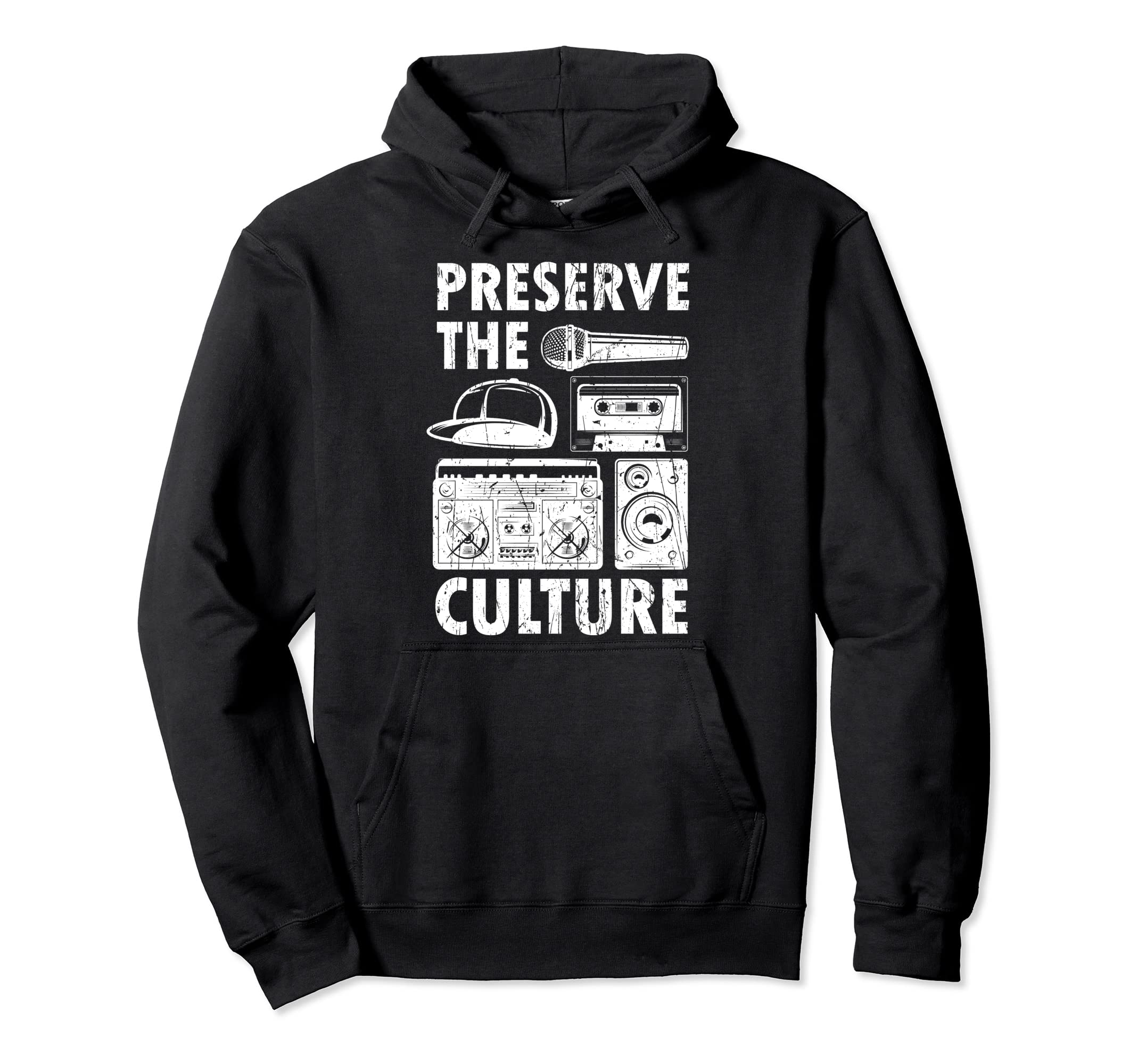 Preserve Culture Old School Hip Hop Rap Hoodie - Trendy Graphic for Adults - T-Shirt, Sweatshirt, Hoodie
