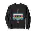 Cassette Pencil Rewind Heart Tape Sweatshirt - Minimalist Print Unisex - T-Shirt, Sweatshirt, Hoodie