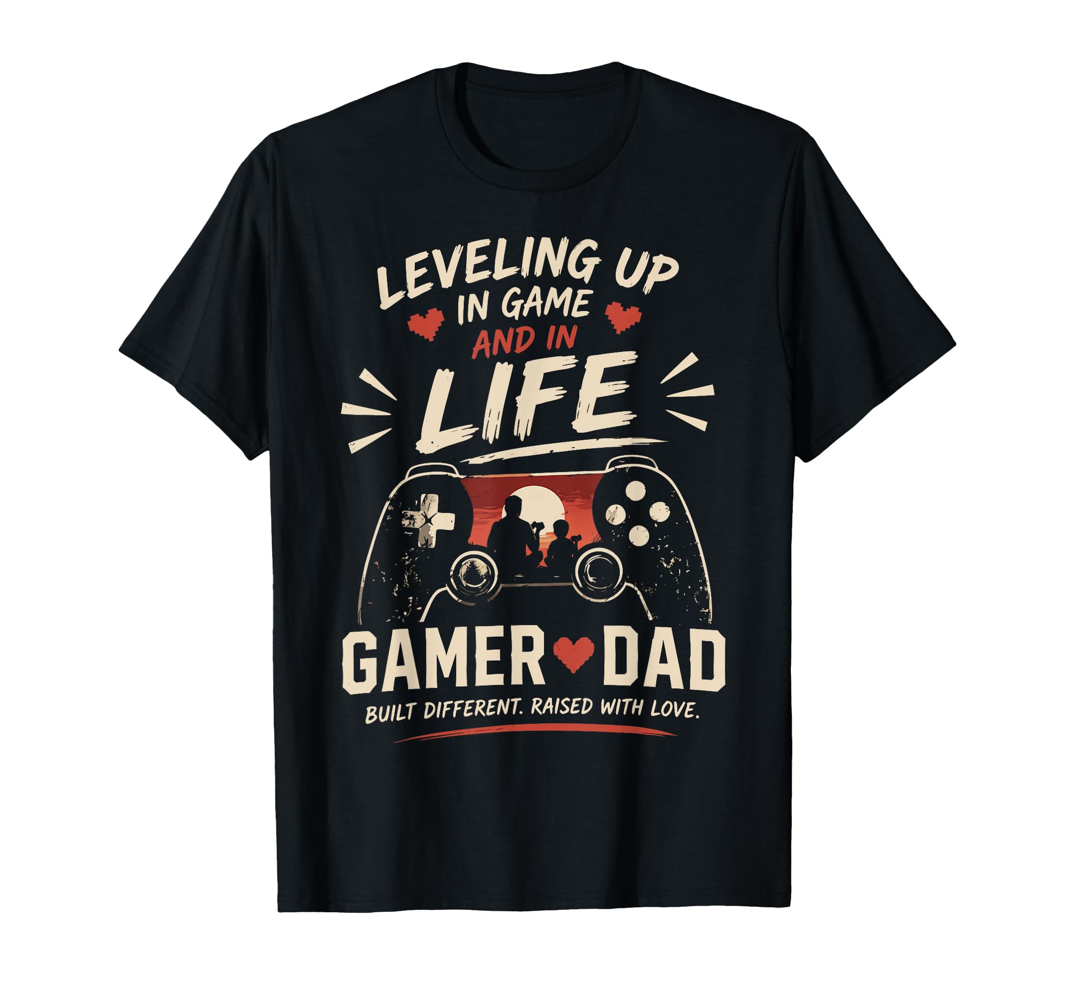 Gamer Dad Funny Gaming Fathers Day T-Shirt - Trendy Graphic for Adults - T-Shirt, Sweatshirt, Hoodie